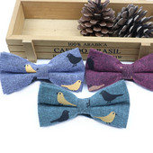 Modna pamučna šarena leptir-mašna Meka fleksibilna leptir-mašna Glatka podesiva svadbena zabava