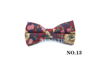 Modna pamučna šarena leptir-mašna Meka fleksibilna leptir-mašna Glatka podesiva svadbena zabava