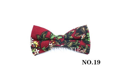 Modna pamučna šarena leptir-mašna Meka fleksibilna leptir-mašna Glatka podesiva svadbena zabava