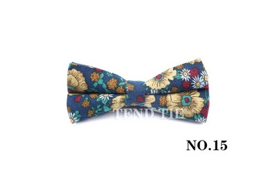 Modna pamučna šarena leptir-mašna Meka fleksibilna leptir-mašna Glatka podesiva svadbena zabava