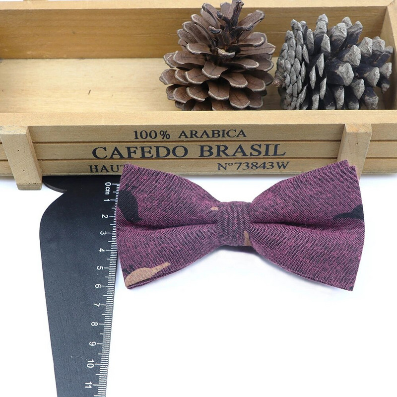 Modna pamučna šarena leptir-mašna Meka fleksibilna leptir-mašna Glatka podesiva svadbena zabava