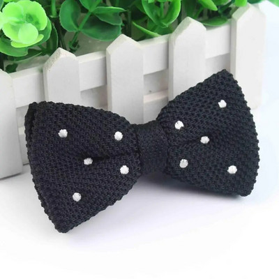 Kötött férfi csokornyakkendő férfi szabadidő pöttyös kétrétegű csokornyakkendő férfiaknak Esküvői buli Csíkos esküvői bordó, pillangós csokornyakkendő