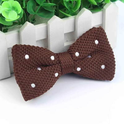 Kötött férfi csokornyakkendő férfi szabadidő pöttyös kétrétegű csokornyakkendő férfiaknak Esküvői buli Csíkos esküvői bordó, pillangós csokornyakkendő