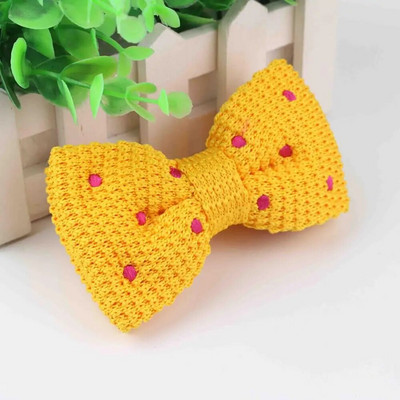 Kötött férfi csokornyakkendő férfi szabadidő pöttyös kétrétegű csokornyakkendő férfiaknak Esküvői buli Csíkos esküvői bordó, pillangós csokornyakkendő