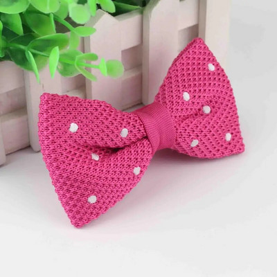 Kötött férfi csokornyakkendő férfi szabadidő pöttyös kétrétegű csokornyakkendő férfiaknak Esküvői buli Csíkos esküvői bordó, pillangós csokornyakkendő