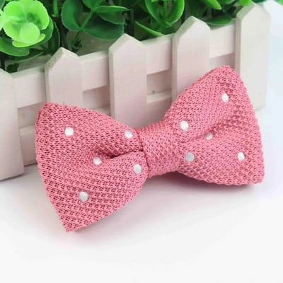 Kötött férfi csokornyakkendő férfi szabadidő pöttyös kétrétegű csokornyakkendő férfiaknak Esküvői buli Csíkos esküvői bordó, pillangós csokornyakkendő