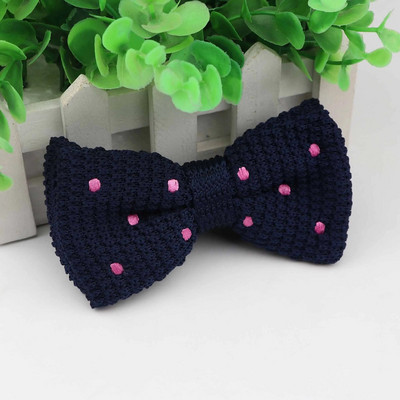 Kötött férfi csokornyakkendő férfi szabadidő pöttyös kétrétegű csokornyakkendő férfiaknak Esküvői buli Csíkos esküvői bordó, pillangós csokornyakkendő