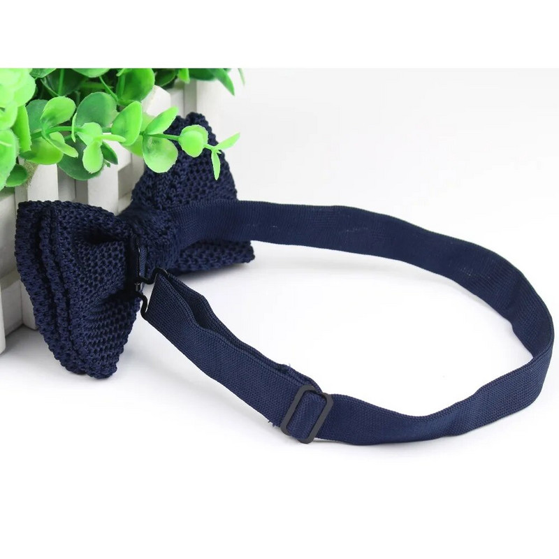 Kötött férfi csokornyakkendő férfi szabadidő pöttyös kétrétegű csokornyakkendő férfiaknak Esküvői buli Csíkos esküvői bordó, pillangós csokornyakkendő