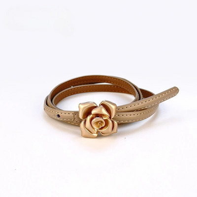 Jauna unikāla  zelta josta sieviešu modes  ziedu plānās jostas sieviešu džinsu kleita jostasvieta 2023