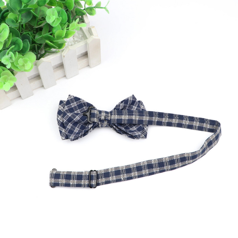 Új stílusú férfi kockás csokornyakkendő 100% pamut csokornyakkendő alkalmi Gravata kék piros pillangócsíkos színes nyakkendő szuper puha férfi viseletnek