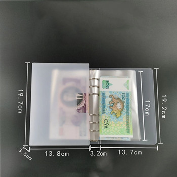 Чанта за съхранение на 100 монети, книга с албуми за събиране на пари, поставки за доларови банкноти за колекционери, валута, банкноти, марки, колекционерски принадлежности