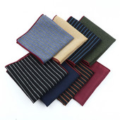 Muški džepni četvrtasti rupčić, dizajn 22*22 cm, vuneni prugasti ručnici s paisley odijelom, muški poslovni dar za vjenčanje za muškarce