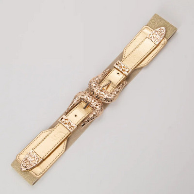 Elastīga korsetes josta Sieviešu vintage doba sprādze Punk gotikas jostas sievietēm Stretch Cummerbunds dizaineru kleita jostasvieta