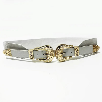 Elastīga korsetes josta Sieviešu vintage doba sprādze Punk gotikas jostas sievietēm Stretch Cummerbunds dizaineru kleita jostasvieta