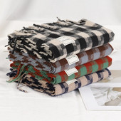 Χοντρό ζεστό χειμωνιάτικο κασκόλ Σχέδιο στάμπα Γυναικεία Κασμίρ Πασμίνα Σάλι Γυναικεία Τυλιχτή Φούντα Κασκόλ Πλεκτή Ανδρική κουβέρτα Foulard 2021 ΝΕΟ