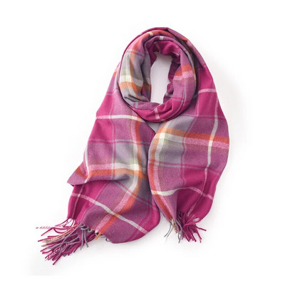 2023 m. Nauja madinga skara, languota apykakle, marškinėliai, moteriški elegantiški moteriški kepuriai, moteriški šalikai, žieminiai, šilti kašmyro spalvos šalikai, moteriški įvyniojimai