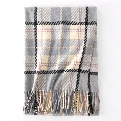 Luksusa dizaina rūtainā kašmira šalle sievietēm ziemas siltā šalles ietīšana Pashmina Bufanda bieza sega Poncho Echarpe Bandana