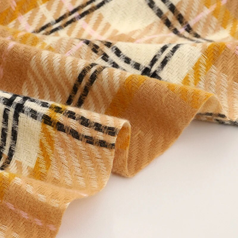 Luksusa dizaina rūtainā kašmira šalle sievietēm ziemas siltā šalles ietīšana Pashmina Bufanda bieza sega Poncho Echarpe Bandana