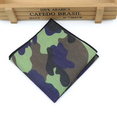 Kamuflažni poliesterski rupčić Jacquard tkani muški vjenčani modni džepni kvadratni set šareni 23*23 cm