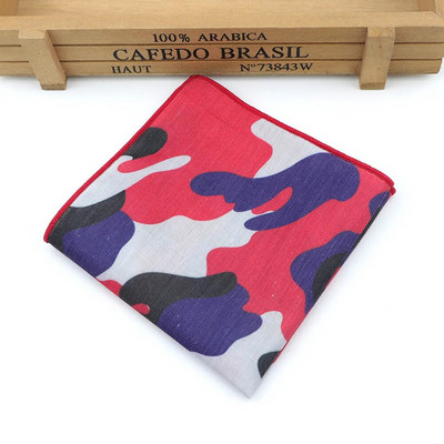 Kamuflažni poliesterski rupčić Jacquard tkani muški vjenčani modni džepni kvadratni set šareni 23*23 cm