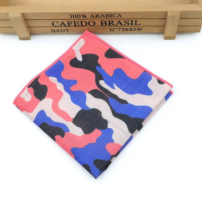 Kamuflažni poliesterski rupčić Jacquard tkani muški vjenčani modni džepni kvadratni set šareni 23*23 cm