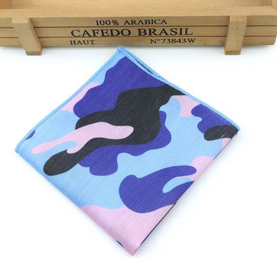 Kamuflažni poliesterski rupčić Jacquard tkani muški vjenčani modni džepni kvadratni set šareni 23*23 cm