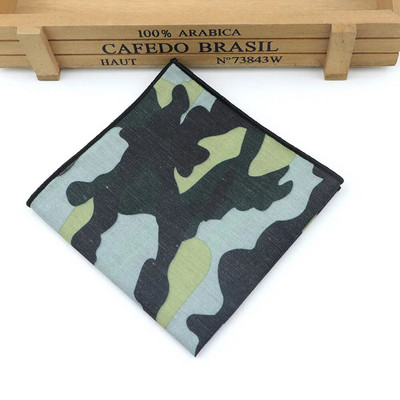 Kamuflažni poliesterski rupčić Jacquard tkani muški vjenčani modni džepni kvadratni set šareni 23*23 cm