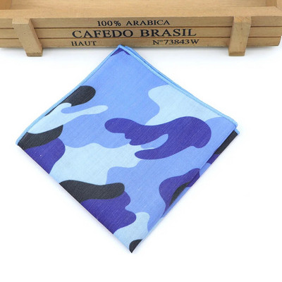 Kamuflažni poliesterski rupčić Jacquard tkani muški vjenčani modni džepni kvadratni set šareni 23*23 cm