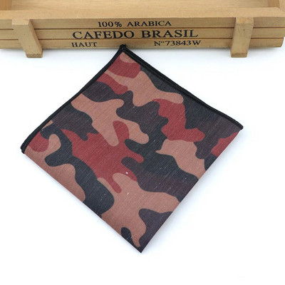 Kamuflažni poliesterski rupčić Jacquard tkani muški vjenčani modni džepni kvadratni set šareni 23*23 cm