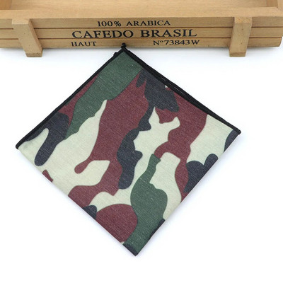 Kamuflažni poliesterski rupčić Jacquard tkani muški vjenčani modni džepni kvadratni set šareni 23*23 cm