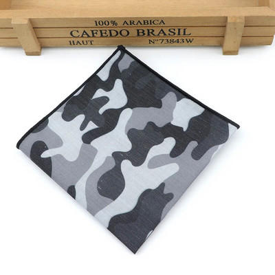 Kamuflažni poliesterski rupčić Jacquard tkani muški vjenčani modni džepni kvadratni set šareni 23*23 cm