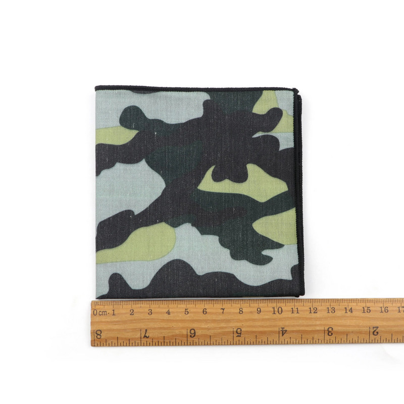 Kamuflažni poliesterski rupčić Jacquard tkani muški vjenčani modni džepni kvadratni set šareni 23*23 cm