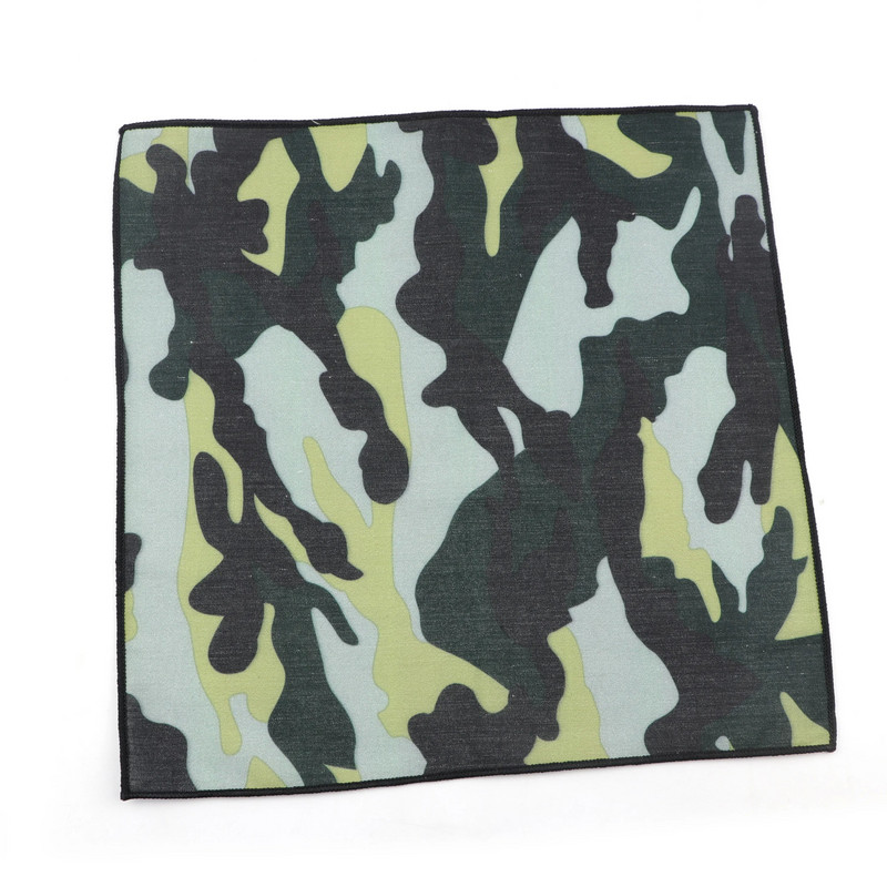 Kamuflažni poliesterski rupčić Jacquard tkani muški vjenčani modni džepni kvadratni set šareni 23*23 cm