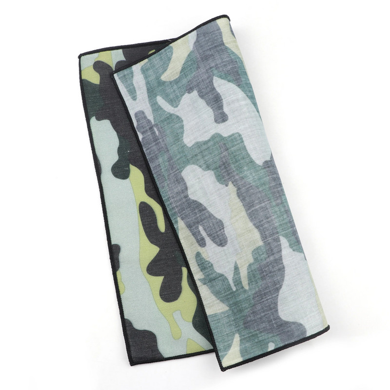 Kamuflažni poliesterski rupčić Jacquard tkani muški vjenčani modni džepni kvadratni set šareni 23*23 cm