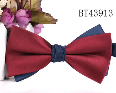 Vjenčana leptir-mašna za mladoženju Modne satenske leptir-mašne za muškarce Žene Leptir leptir leptir mašne Kravate za odrasle Kravate Jednobojne kumove leptir-mašne