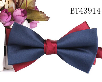 Vjenčana leptir-mašna za mladoženju Modne satenske leptir-mašne za muškarce Žene Leptir leptir leptir mašne Kravate za odrasle Kravate Jednobojne kumove leptir-mašne