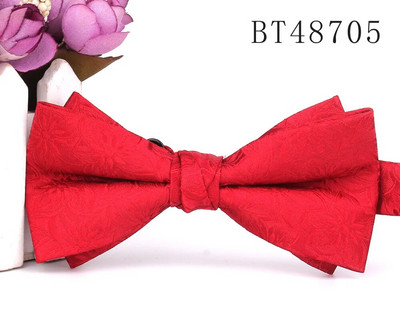 Piros csokornyakkendő vőlegénynek Divat Szőtt csokornyakkendő Férfinak Női Csokorcsomó Felnőtt esküvői csokornyakkendők Csokornyakkendők Candy Színes Vőlegények Csokornyakkendők