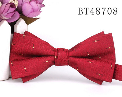 Piros csokornyakkendő vőlegénynek Divat Szőtt csokornyakkendő Férfinak Női Csokorcsomó Felnőtt esküvői csokornyakkendők Csokornyakkendők Candy Színes Vőlegények Csokornyakkendők