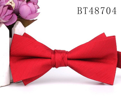 Piros csokornyakkendő vőlegénynek Divat Szőtt csokornyakkendő Férfinak Női Csokorcsomó Felnőtt esküvői csokornyakkendők Csokornyakkendők Candy Színes Vőlegények Csokornyakkendők