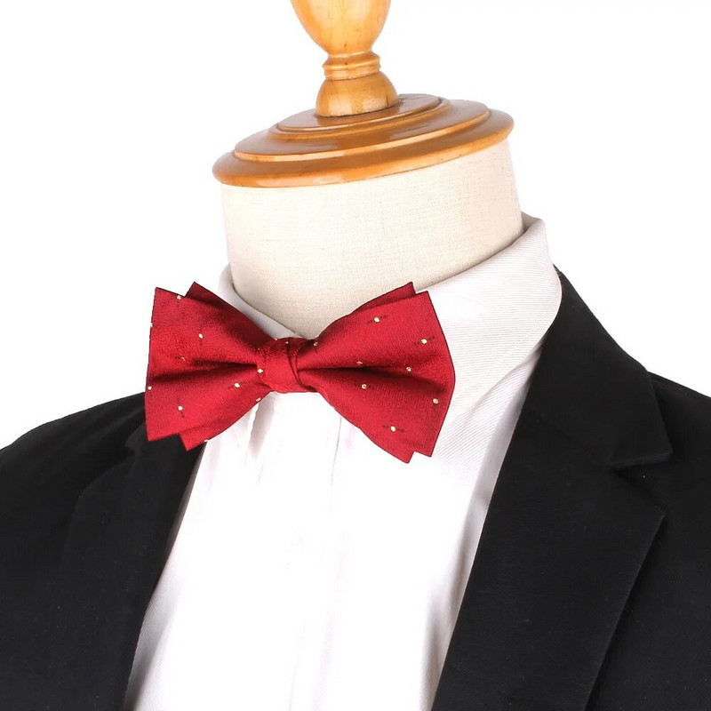 Piros csokornyakkendő vőlegénynek Divat Szőtt csokornyakkendő Férfinak Női Csokorcsomó Felnőtt esküvői csokornyakkendők Csokornyakkendők Candy Színes Vőlegények Csokornyakkendők