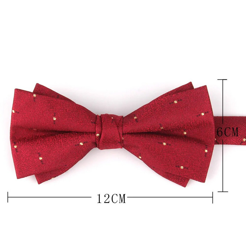 Piros csokornyakkendő vőlegénynek Divat Szőtt csokornyakkendő Férfinak Női Csokorcsomó Felnőtt esküvői csokornyakkendők Csokornyakkendők Candy Színes Vőlegények Csokornyakkendők