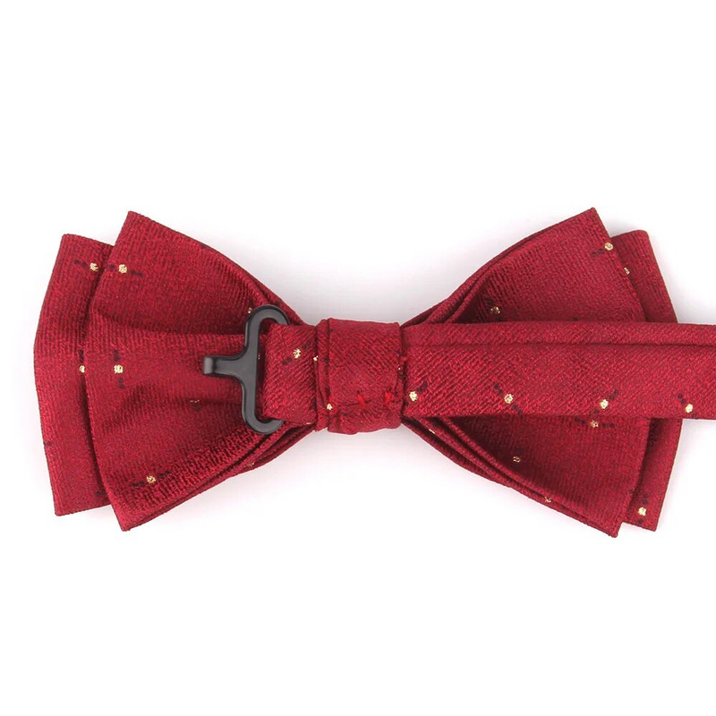 Piros csokornyakkendő vőlegénynek Divat Szőtt csokornyakkendő Férfinak Női Csokorcsomó Felnőtt esküvői csokornyakkendők Csokornyakkendők Candy Színes Vőlegények Csokornyakkendők