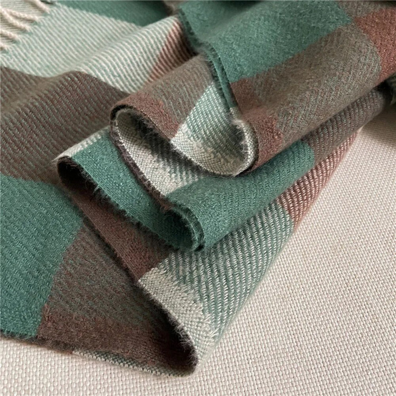 2023. Ženski debeli topli šal za jesen i zimu Moda za muškarce Popularni rubac Vjetrootporan Šalovi za glavu Karirane rese Šal Korejski