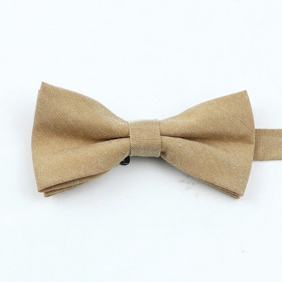 Muška leptir-kravata od mekog antilop materijala Fleksibilna jednobojna leptir-mašna Glatka leptir mat kravata Ukrasni uzorak Pamučne kravate Poklon za