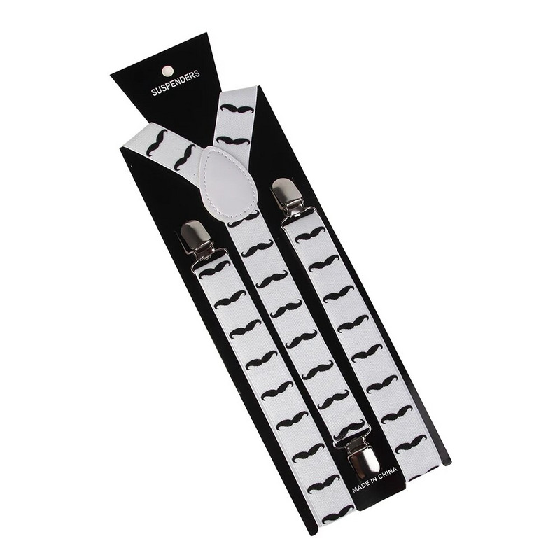 Muška/ženska odjeća Naramenice Set leptir mašna Elastični Y-oblika na kopču Podesivi crno-bijeli naramenici Set leptir mašna