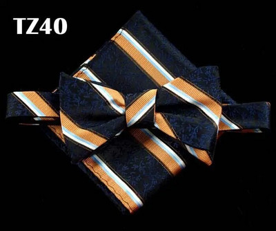 SHENNAIWEI férfi csokornyakkendők és zsebkendők gravata borboleta Jacquard szőtt férfi pillangós csokornyakkendő és zsebkendő öltöny szett