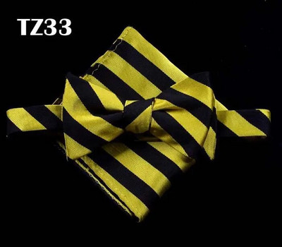 SHENNAIWEI férfi csokornyakkendők és zsebkendők gravata borboleta Jacquard szőtt férfi pillangós csokornyakkendő és zsebkendő öltöny szett