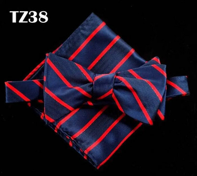 SHENNAIWEI férfi csokornyakkendők és zsebkendők gravata borboleta Jacquard szőtt férfi pillangós csokornyakkendő és zsebkendő öltöny szett