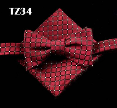 SHENNAIWEI férfi csokornyakkendők és zsebkendők gravata borboleta Jacquard szőtt férfi pillangós csokornyakkendő és zsebkendő öltöny szett