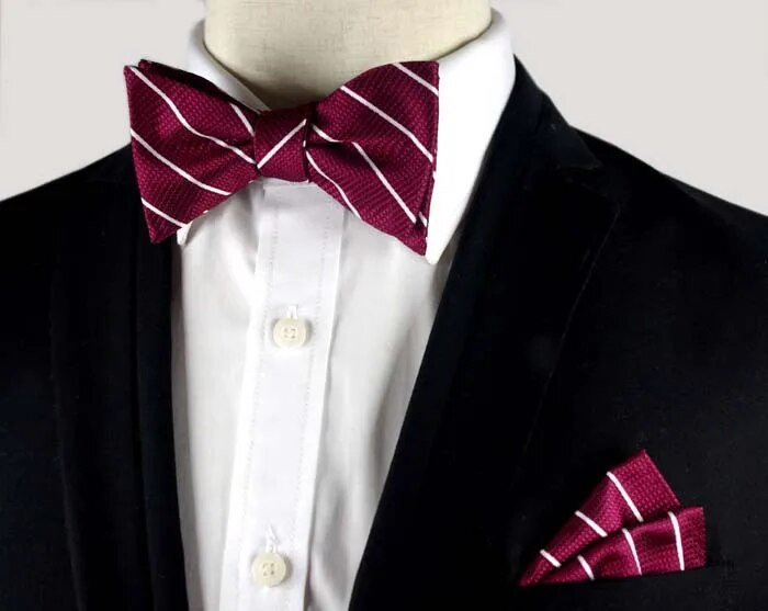 SHENNAIWEI férfi csokornyakkendők és zsebkendők gravata borboleta Jacquard szőtt férfi pillangós csokornyakkendő és zsebkendő öltöny szett